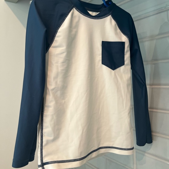 Crewcuts Other - Crewcuts Navy and White UPF 50+ Rashguard Top
